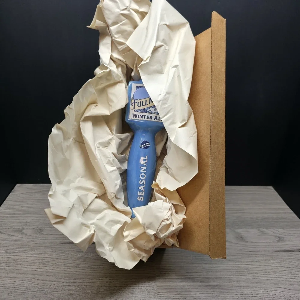 Blue Moon Full Moon Winter Ale Seasonal Porcelain Beer Tap Handle 10